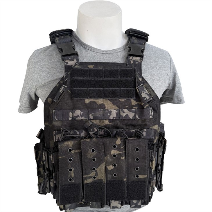 Tactical Vest For Men Quick Release Outdoor Training Vest Adjustable For Adults